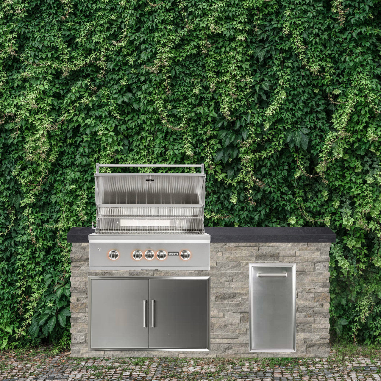 Coyote 72" Luxury Finished Outdoor Kitchen PKG 4G