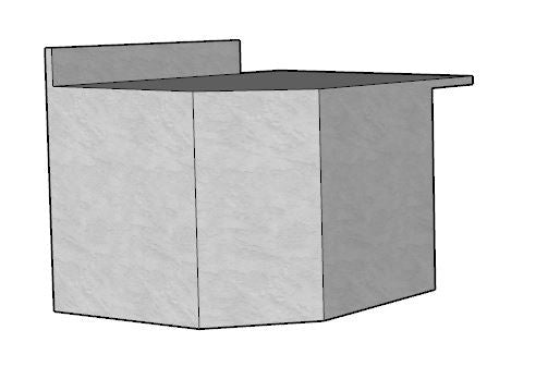 42" Corner DIY Outdoor Kitchen Frame Kit