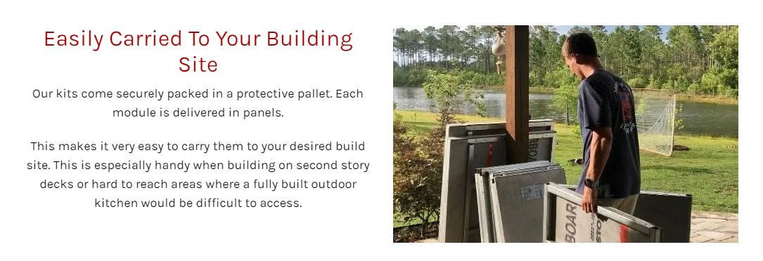 12" DIY Outdoor Kitchen Frame Kit