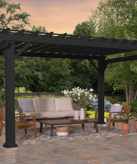14x10  Steel Louvered Pergola