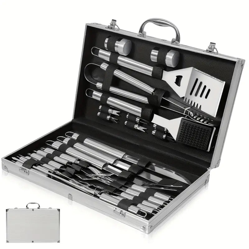 26 Pc Deluxe Grill Accessories with Case
