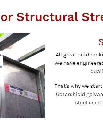 12" DIY Outdoor Kitchen Frame Kit