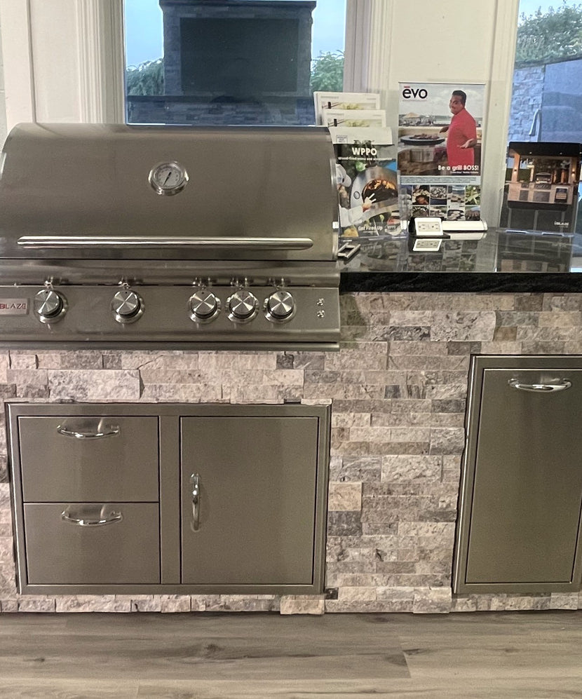 Blaze Quick Ship 72" Premium Finished Outdoor Kitchen PKG 4
