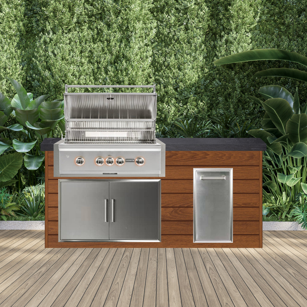 Coyote 72" Luxury Finished Outdoor Kitchen PKG 4G