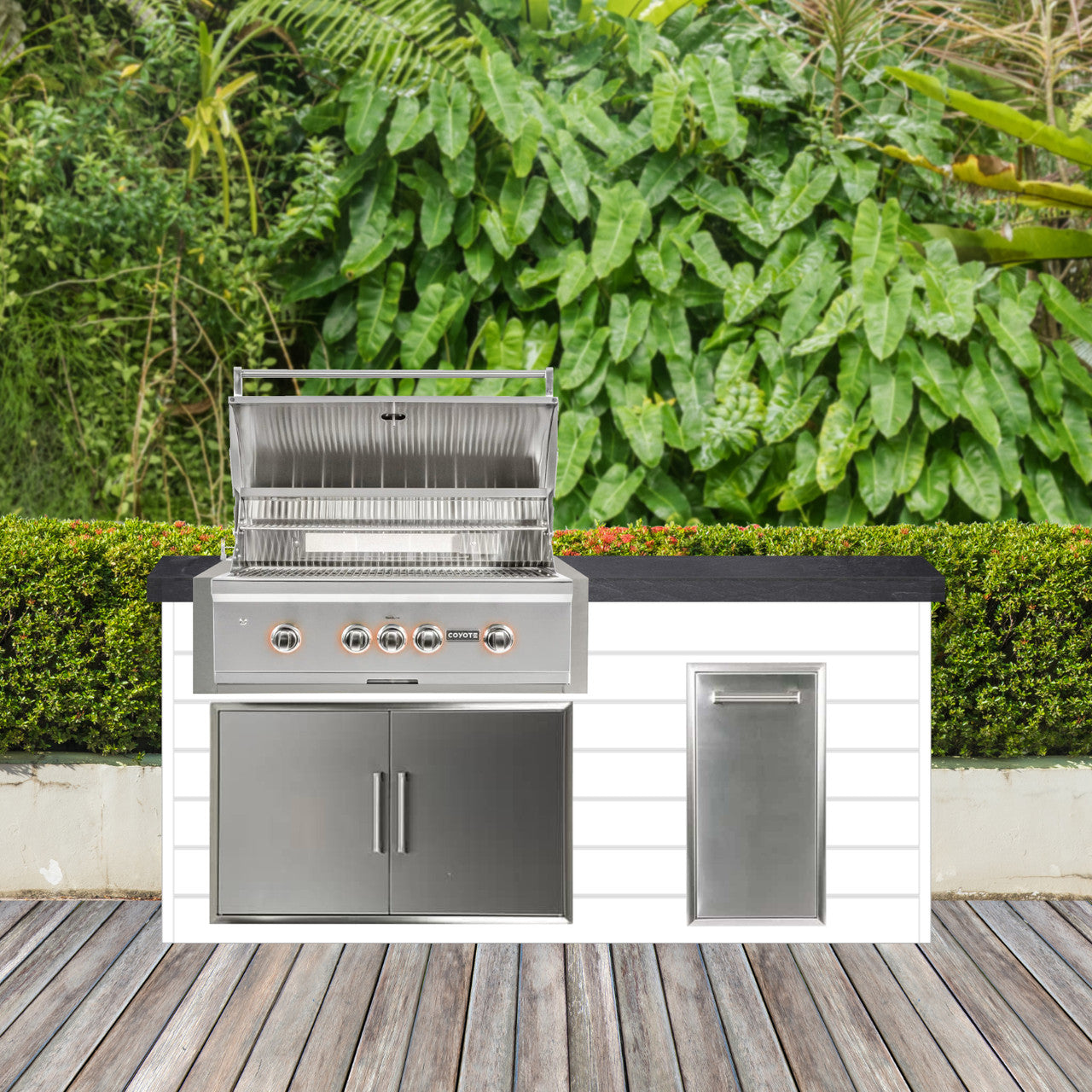 Coyote 72" Luxury Finished Outdoor Kitchen PKG 4G