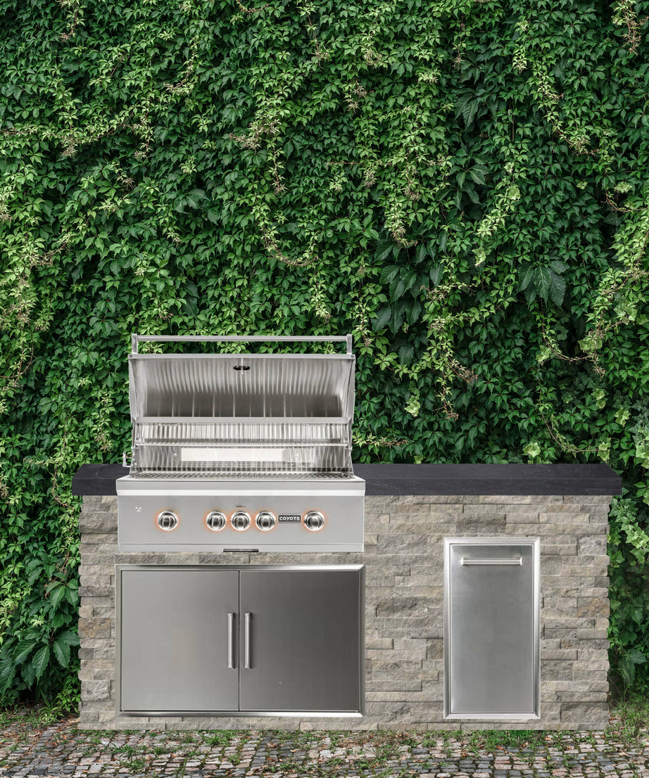 Coyote 72" Luxury Finished Outdoor Kitchen PKG 4G