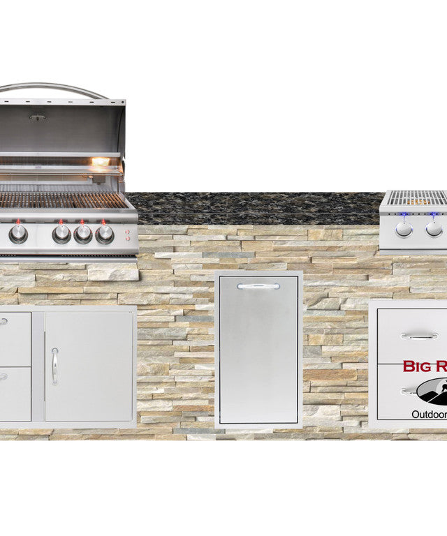 Blaze Quick Ship 96" Luxury Finished Outdoor Kitchen PKG 10