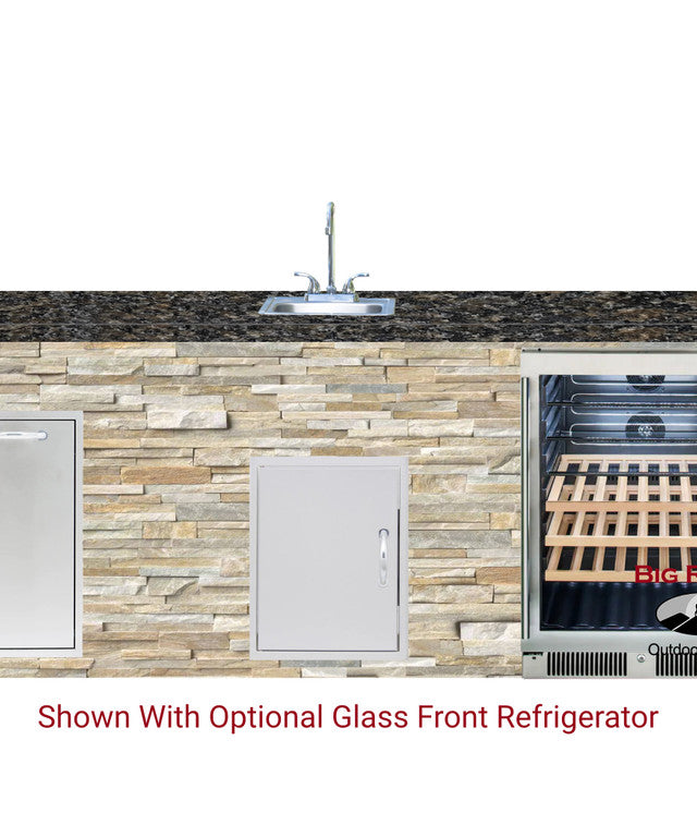 Blaze Quick Ship 96" Luxury Finished Outdoor Kitchen PKG 12