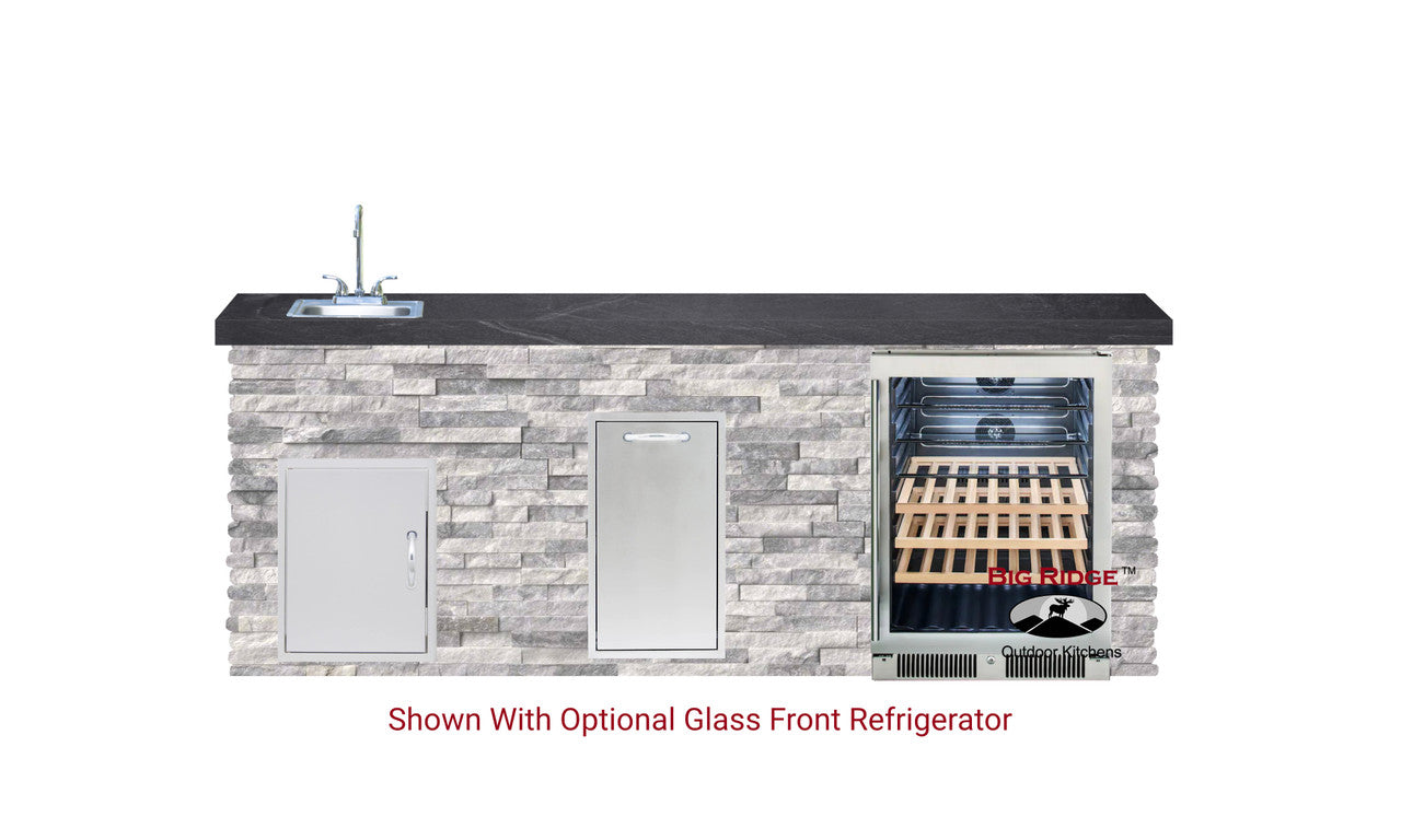 Blaze Quick Ship 96" Luxury Finished Outdoor Kitchen PKG 12