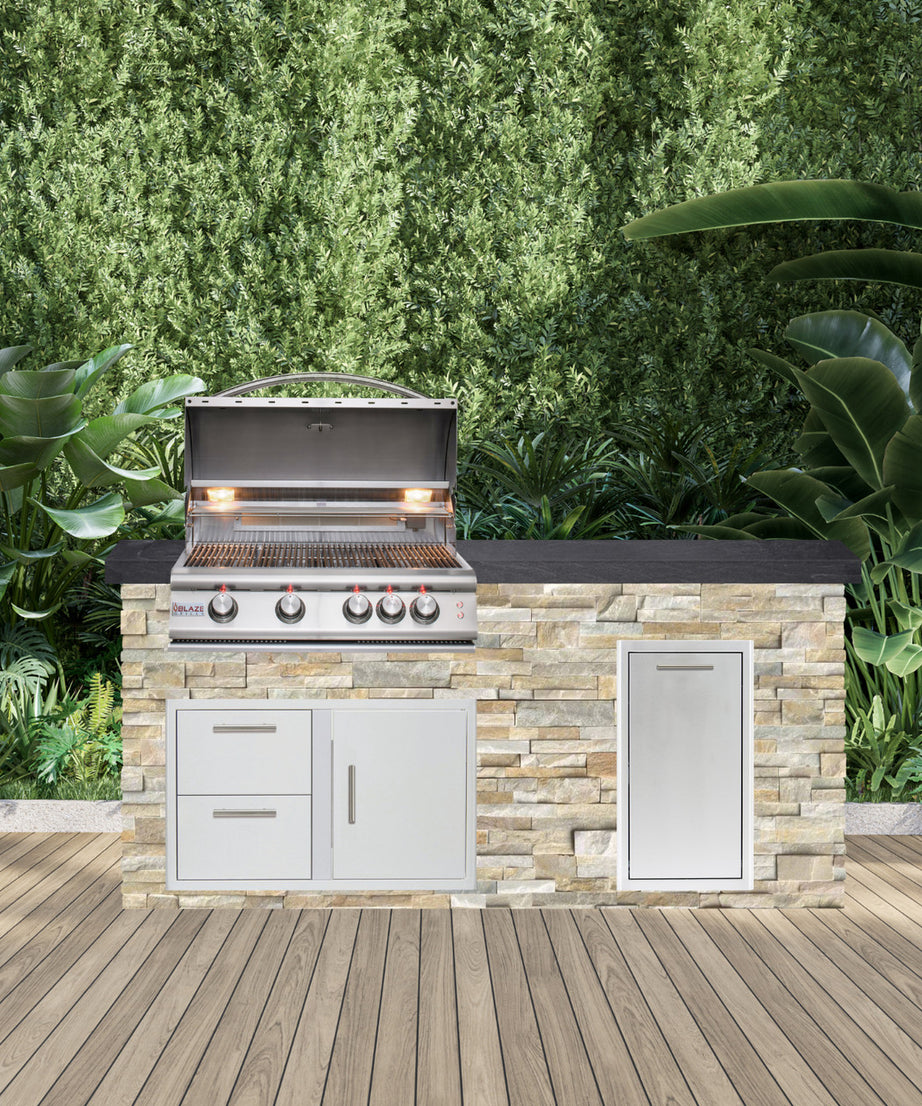 Blaze Quick Ship 72" Premium Finished Outdoor Kitchen PKG 4