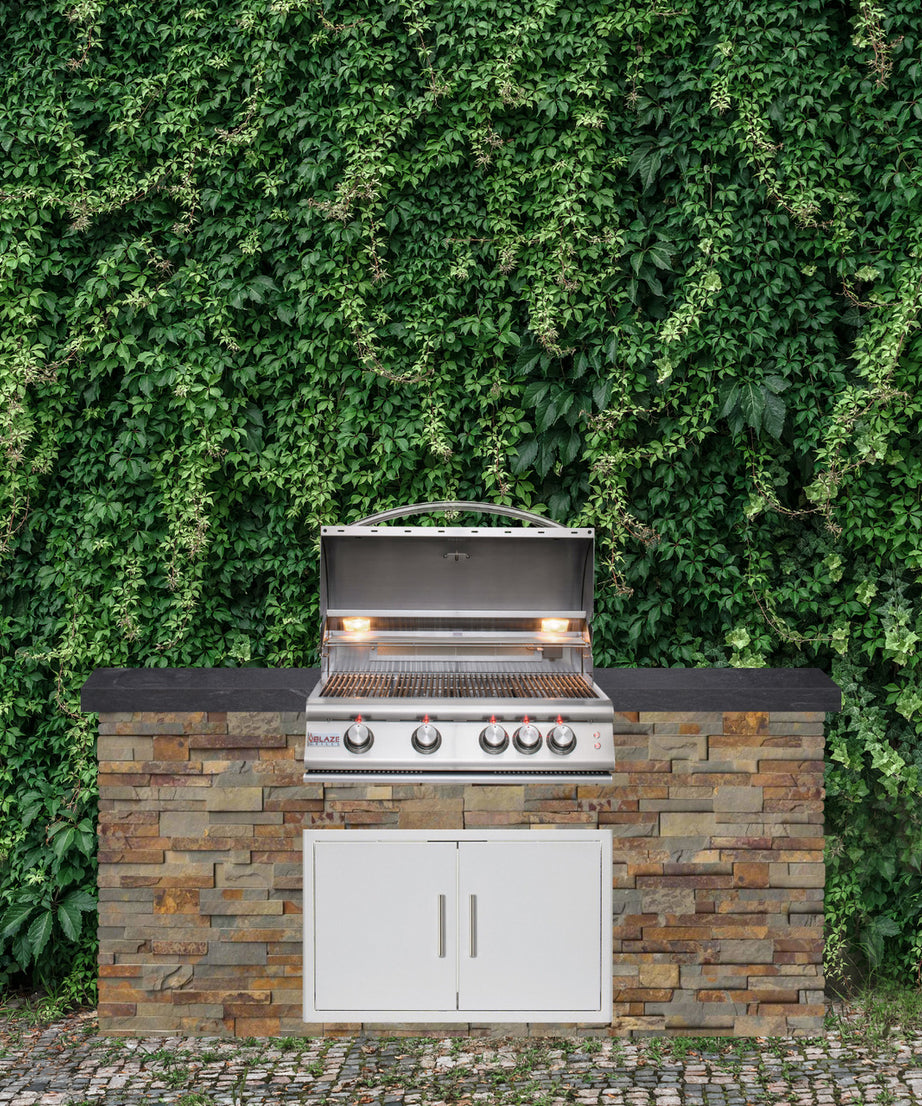 Blaze Quick Ship 72" Premium Finished Outdoor Kitchen PKG 5