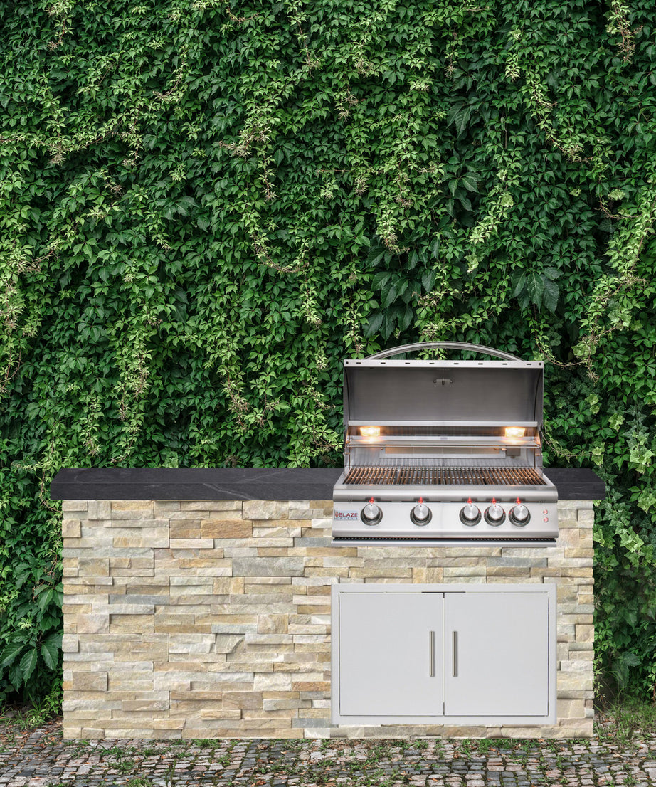 Blaze Quick Ship 72" Premium Finished Outdoor Kitchen PKG 5