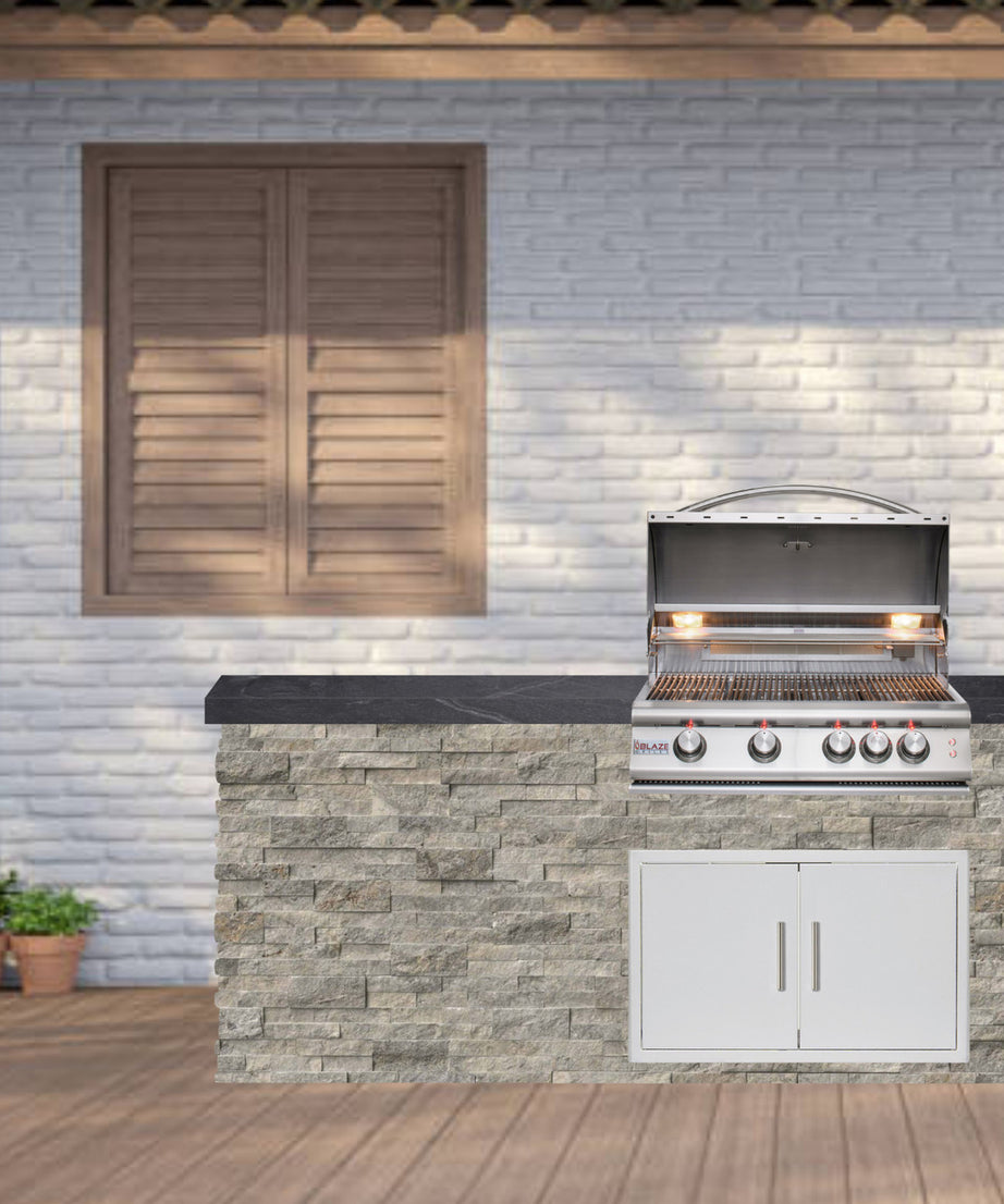 Blaze Quick Ship 72" Premium Finished Outdoor Kitchen PKG 5