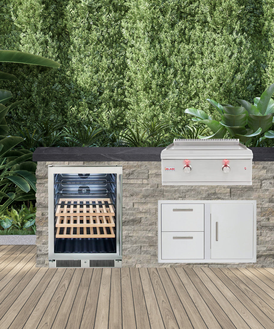 Blaze Quick Ship 72" Premium Finished Outdoor Kitchen PKG 6