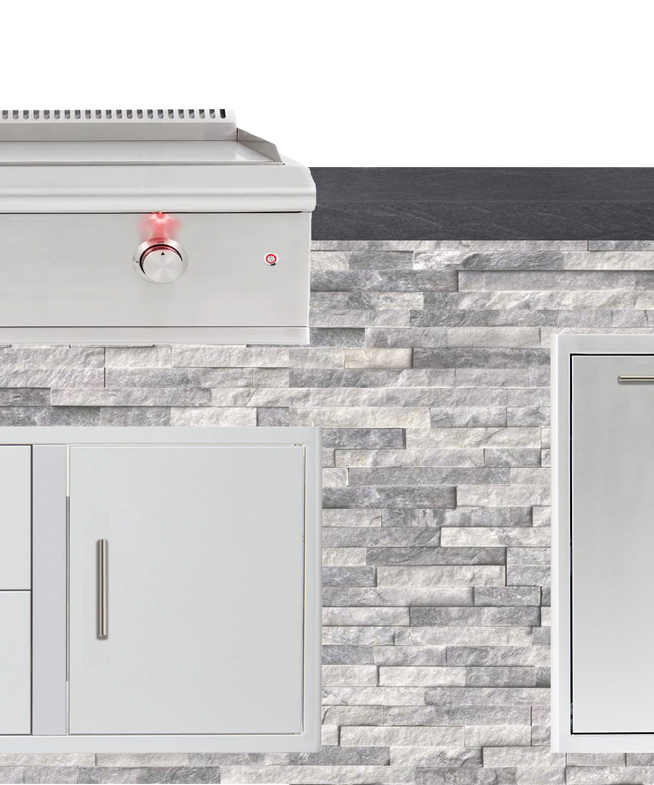 Blaze Quick Ship 72" Premium Finished Outdoor Kitchen PKG 7