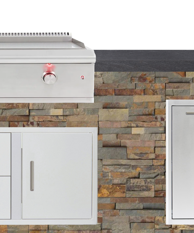 Blaze Quick Ship 72" Premium Finished Outdoor Kitchen PKG 7