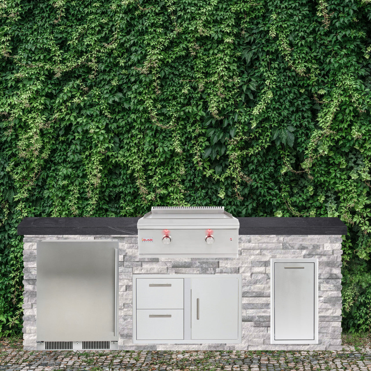 Blaze Quick Ship 96" Luxury Finished Outdoor Kitchen PKG 8