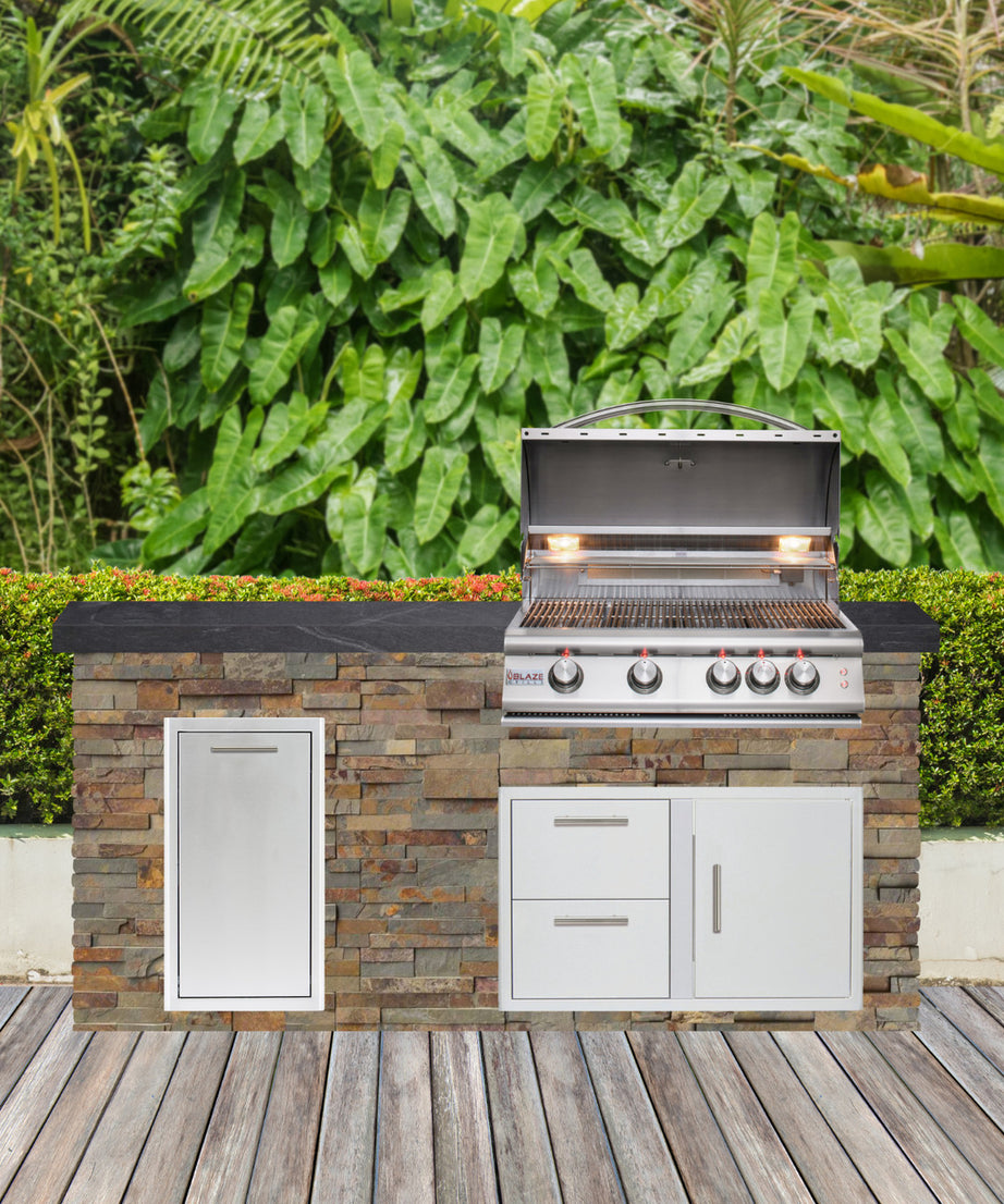 Blaze Quick Ship 72" Premium Finished Outdoor Kitchen PKG 4