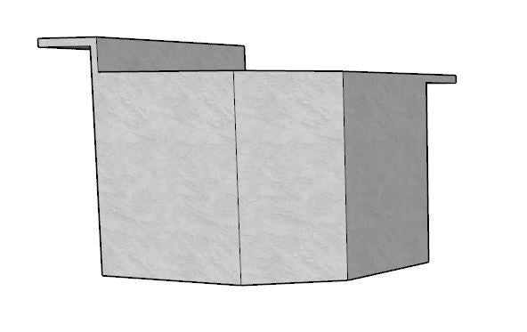42" Corner DIY Outdoor Kitchen Frame Kit
