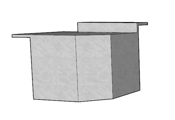 42" Corner DIY Outdoor Kitchen Frame Kit